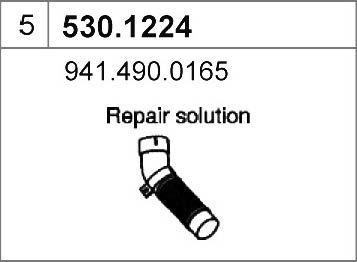 ASSO 530.1224 - Exhaust Pipe autospares.lv