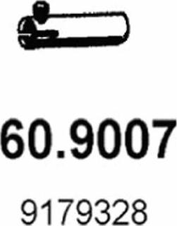 ASSO 60.9007 - Exhaust Pipe autospares.lv