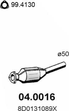 ASSO 04.0016 - Catalytic Converter autospares.lv