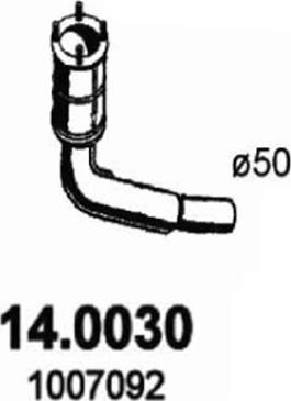 ASSO 14.0030 - Catalytic Converter autospares.lv