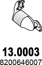 ASSO 13.0003 - Catalytic Converter autospares.lv