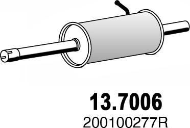 ASSO 13.7006 - End Silencer autospares.lv