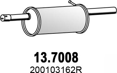 ASSO 13.7008 - End Silencer autospares.lv