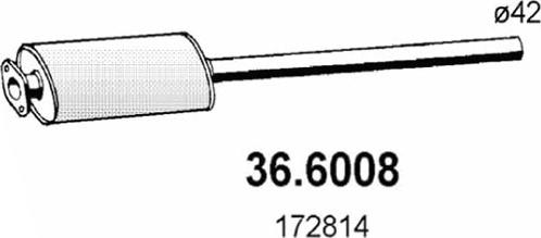 ASSO 36.6008 - Middle Silencer autospares.lv