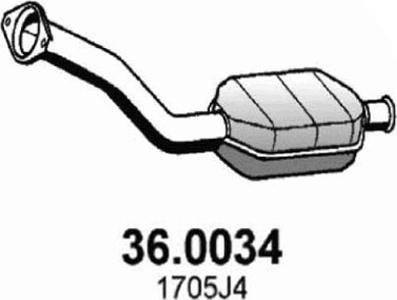 ASSO 36.0034 - Catalytic Converter autospares.lv