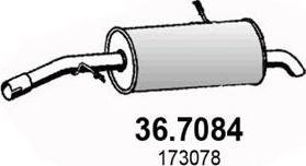 ASSO 36.7084 - End Silencer autospares.lv