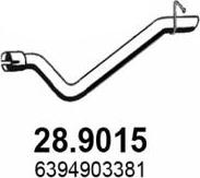 ASSO 28.9015 - Exhaust Pipe autospares.lv