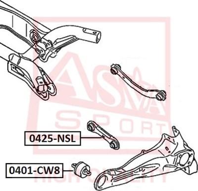 ASVA 0425-NSL - Track Control Arm autospares.lv