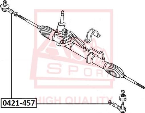 ASVA 0421-457 - Tie Rod End autospares.lv