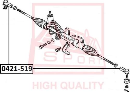 ASVA 0421-519 - Tie Rod End autospares.lv