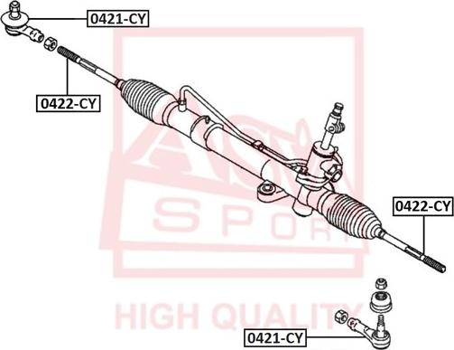 ASVA 0421-CY - Tie Rod End autospares.lv