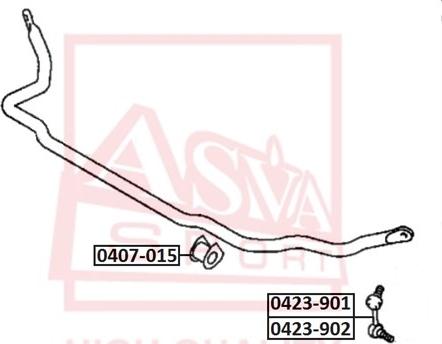 ASVA 0423-901 - Rod / Strut, stabiliser autospares.lv