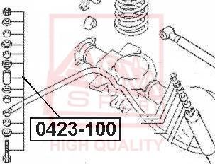 ASVA 0423-100 - Rod / Strut, stabiliser autospares.lv