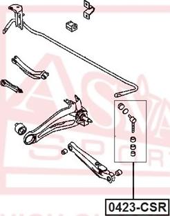 ASVA 0423-CSR - Rod / Strut, stabiliser autospares.lv