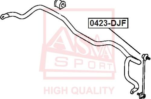 ASVA 0423-DJF - Rod / Strut, stabiliser autospares.lv