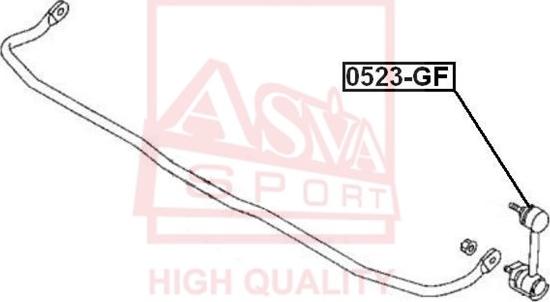 ASVA 0523-GF - Rod / Strut, stabiliser autospares.lv