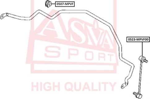 ASVA 0523-MPVF00 - Rod / Strut, stabiliser autospares.lv