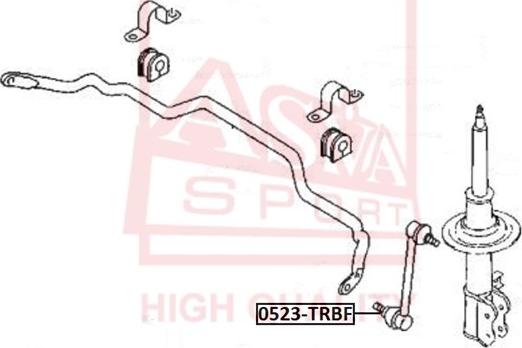 ASVA 0523-TRBF - Rod / Strut, stabiliser autospares.lv