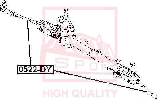 ASVA 0522-DY - Inner Tie Rod, Axle Joint autospares.lv