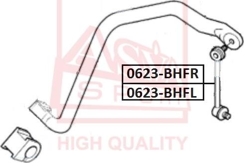 ASVA 0623-BHFL - Rod / Strut, stabiliser autospares.lv