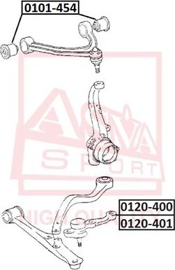 ASVA 0120-400 - Ball Joint autospares.lv