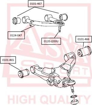 ASVA 0120-J200U - Ball Joint autospares.lv