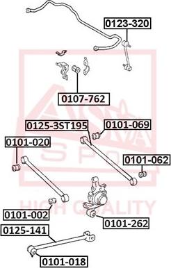 ASVA 0123-320 - Rod / Strut, stabiliser autospares.lv