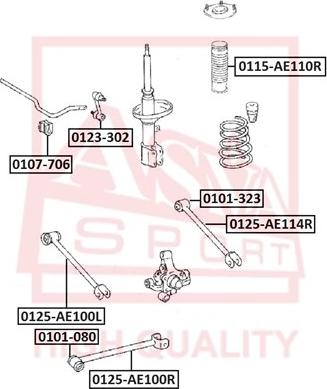 ASVA 0125-AE100R - Track Control Arm autospares.lv