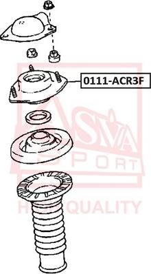 ASVA 0111-ACR3F - Top Strut Mounting autospares.lv