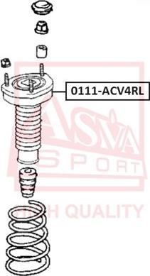 ASVA 0111-ACV4RL - Top Strut Mounting autospares.lv