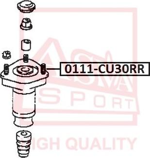 ASVA 0111-CU30RR - Top Strut Mounting autospares.lv