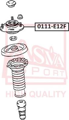 ASVA 0111-E12F - Top Strut Mounting autospares.lv