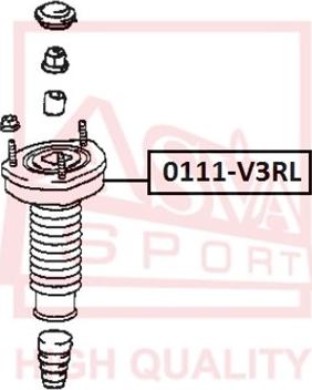 ASVA 0111-V3RL - Top Strut Mounting autospares.lv