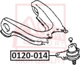 ASVA 0120-014 - Ball Joint autospares.lv