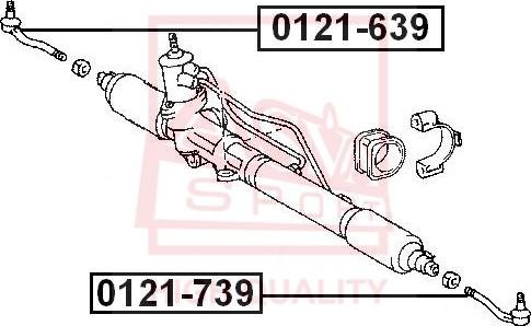 ASVA 0121-639 - Tie Rod End autospares.lv