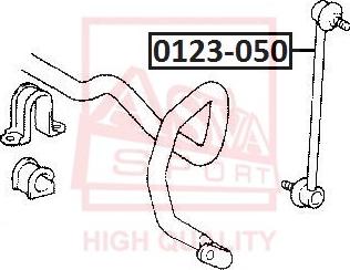 ASVA 0123-050 - Rod / Strut, stabiliser autospares.lv