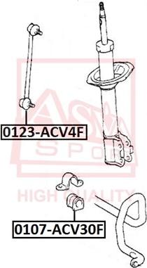 ASVA 0123-ACV4F - Rod / Strut, stabiliser autospares.lv