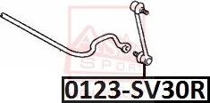 ASVA 0123-SV30R - Rod / Strut, stabiliser autospares.lv