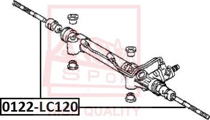 ASVA 0122-LC120 - Inner Tie Rod, Axle Joint autospares.lv