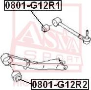 ASVA 0801-G12R2 - Bush of Control / Trailing Arm autospares.lv