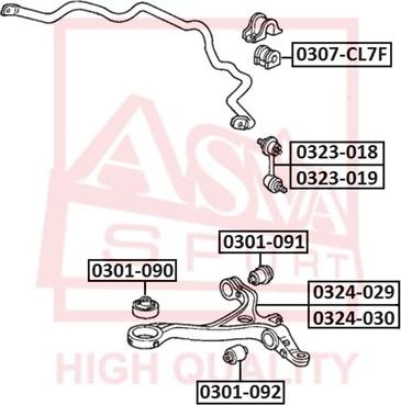 ASVA 0324-029 - Track Control Arm autospares.lv