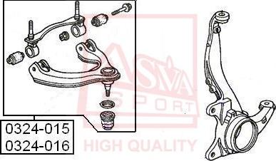 ASVA 0324-015 - Track Control Arm autospares.lv