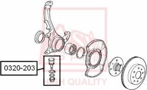 ASVA 0320-203 - Ball Joint autospares.lv