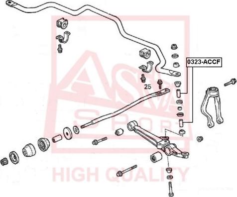 ASVA 0323-ACCF - Rod / Strut, stabiliser autospares.lv