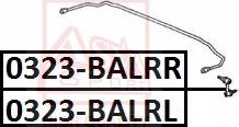 ASVA 0323-BALRL - Rod / Strut, stabiliser autospares.lv