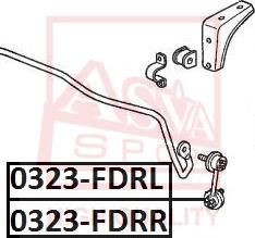 ASVA 0323-FDRR - Rod / Strut, stabiliser autospares.lv