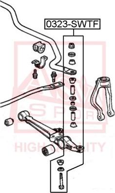 ASVA 0323-STWF - Rod / Strut, stabiliser autospares.lv