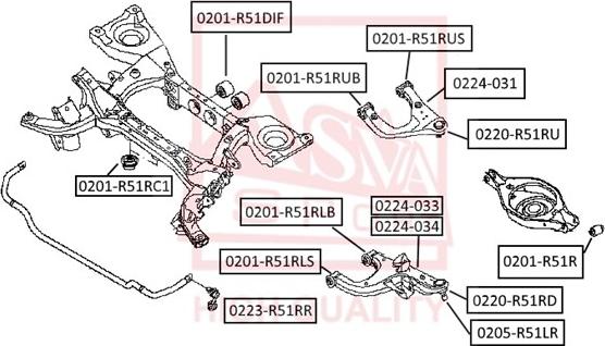 ASVA 0220-R51RD - Ball Joint autospares.lv