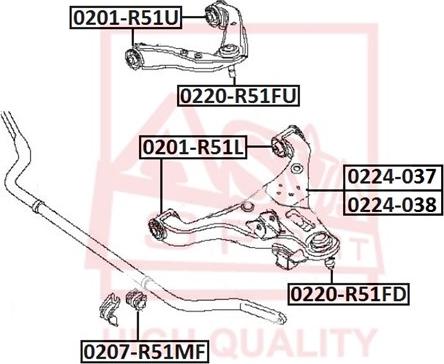 ASVA 0224-037 - Track Control Arm autospares.lv