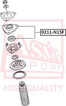 ASVA 0211-N15F - Top Strut Mounting autospares.lv